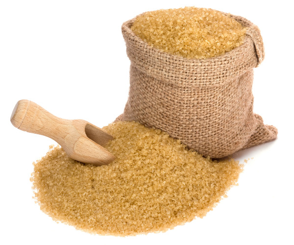 natural and or raw sugar 