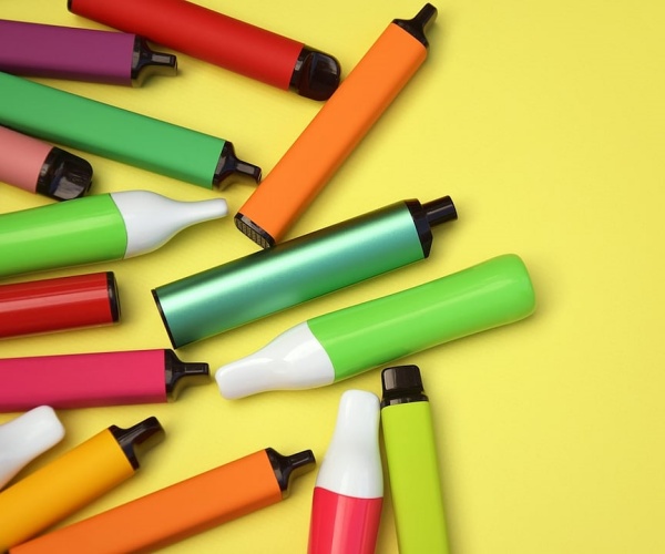 different colored vapes marketed to teens