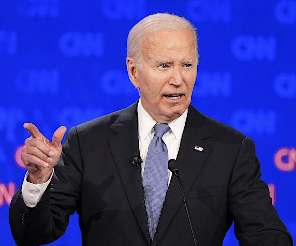 President Joe Biden spoke with a raspy voice, apparently due to an untimely cold, at Thursday night's debate