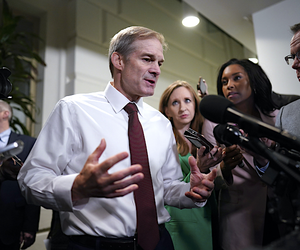 Rep. Jim Jordan speaks with reporters