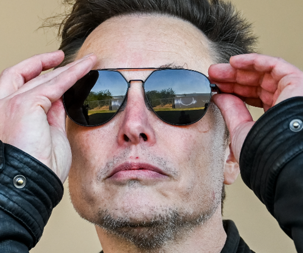 Elon Musk wearing sunglasses