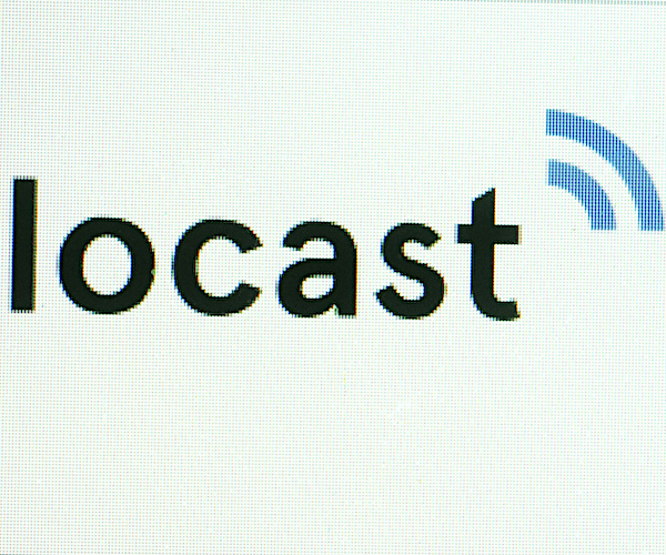 the Locast website is displayed on a computer screen in New York