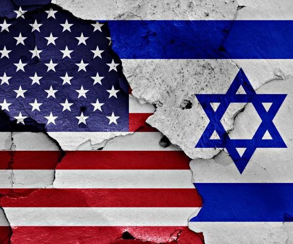 american and israeli flags