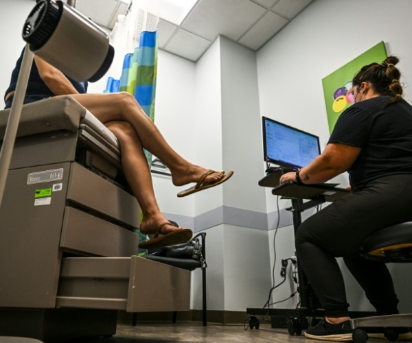 woman at doctor's appointment