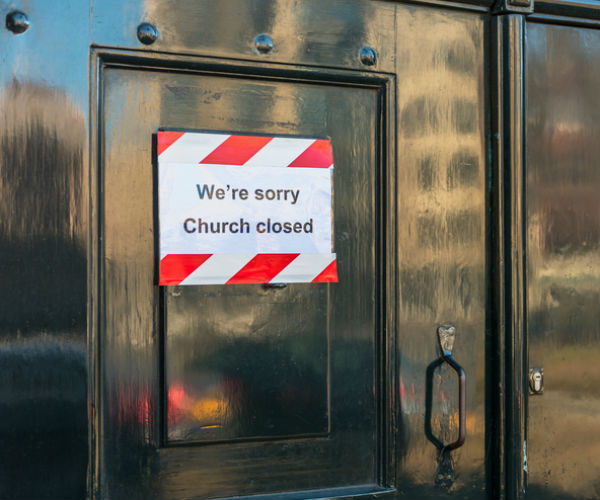 church closed due to coronavirus