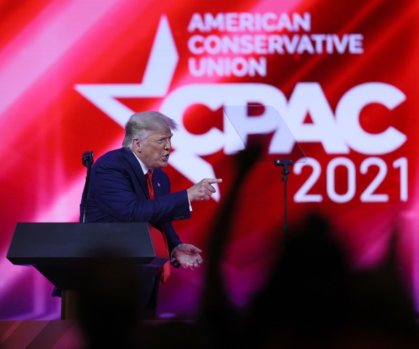 former us president donald j trump at cpac in orlando florida 