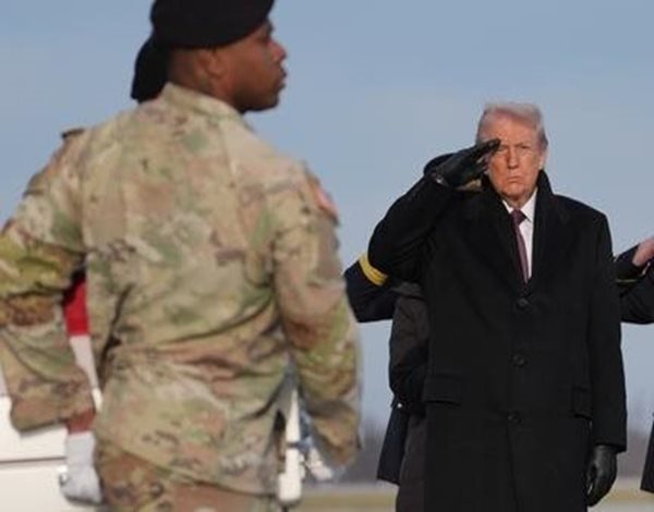 Trump Honors 2 Iowa Guardsmen and Interpreter Killed in Syria as They Return Home