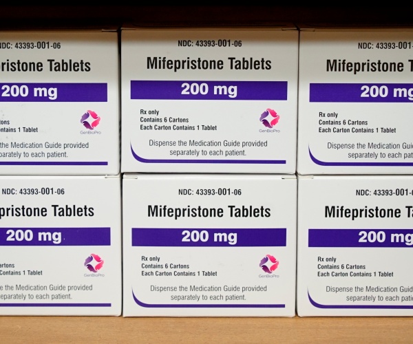 boxes of mifepristone pills used for abortion