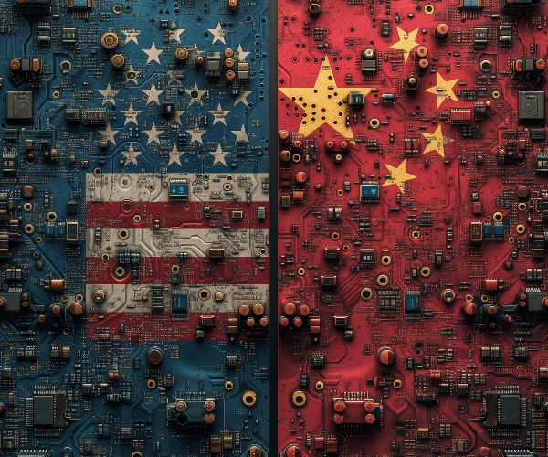 artificial intelligence and tech war with an overseas eastern nation and the united states 