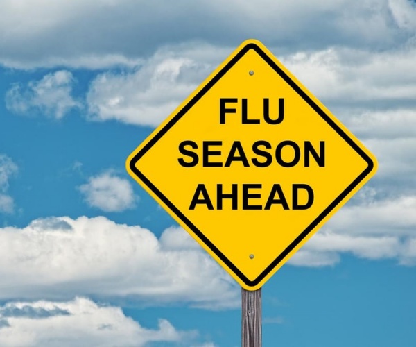 Flu Season Ahead sign