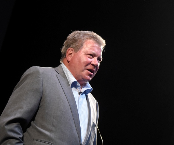 william shatner speaks onstage