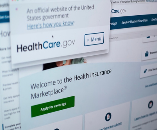 Website of ACA health insurance