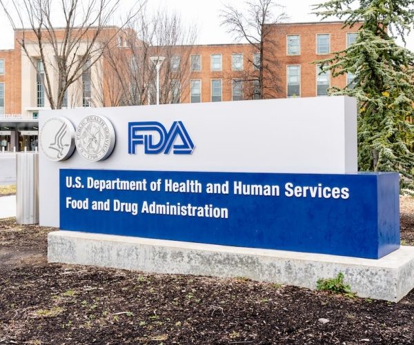 FDA sign outside of the headquarters building