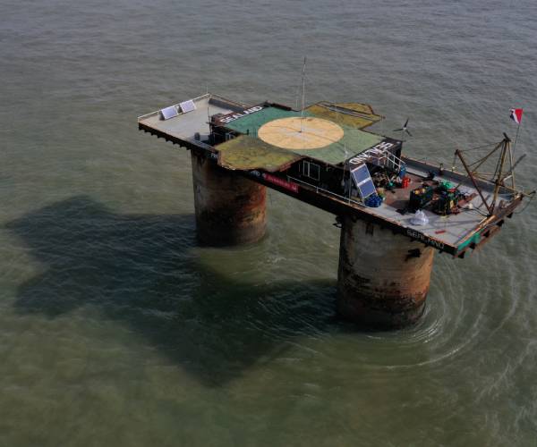 sealand, metal-and-concrete platform in the north sea