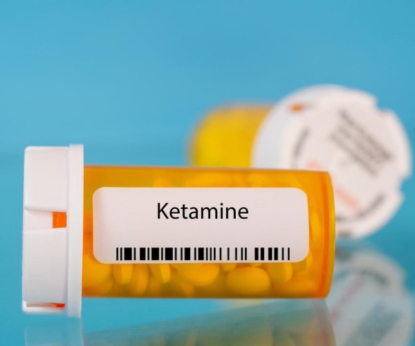 prescription vial of ketamine