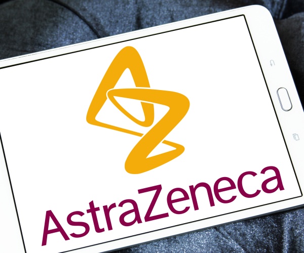 AstraZeneca on screen of smartphone