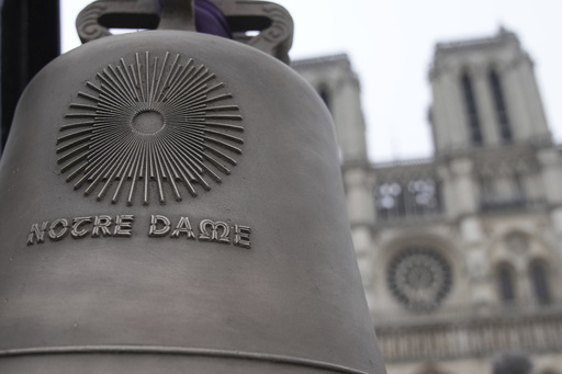 Notre Dame Marks Arrival of Paris Olympics' Iconic Trackside Bell as Cathedral Reopening Nears