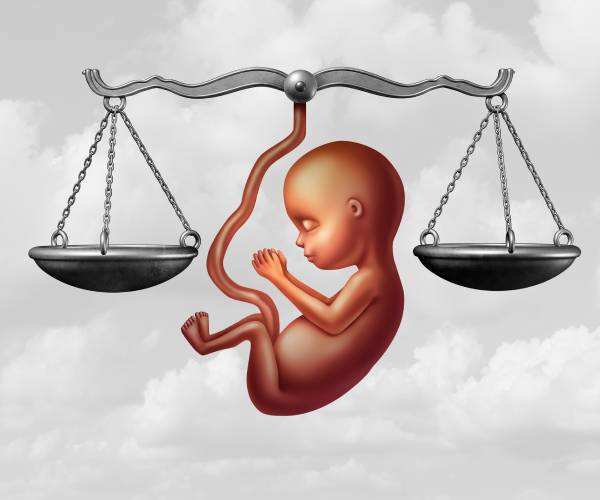 a human fetus between the scales of justice