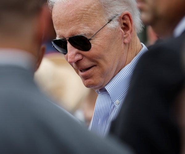 joe biden looks down