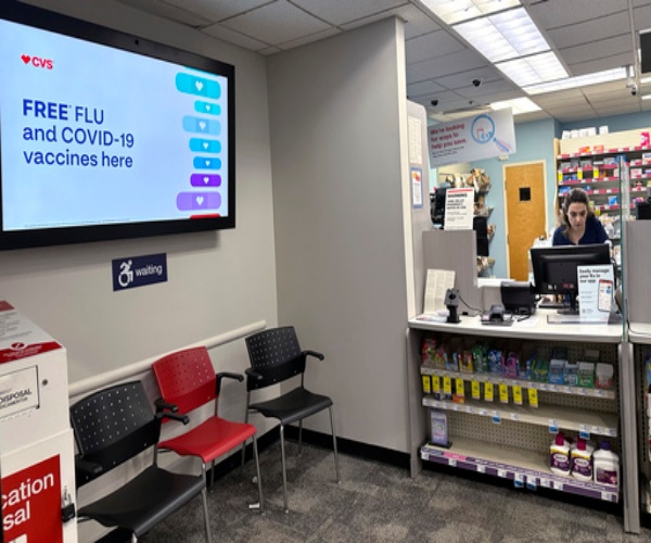 pharmacy area where you get flu shot