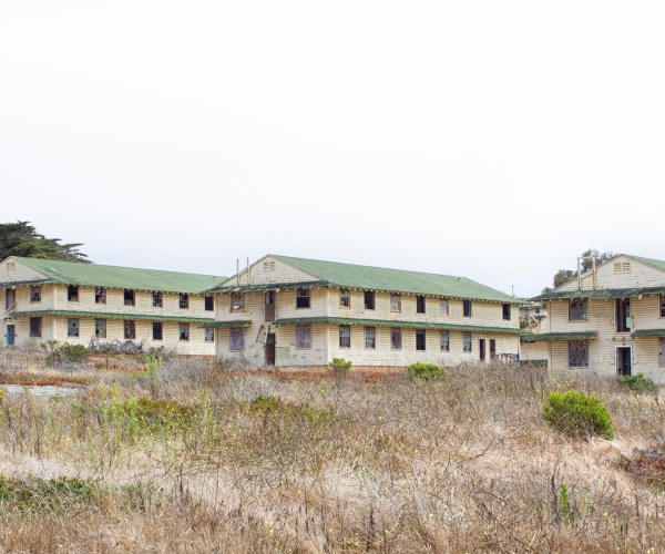 buildings at abandoned Fort Ord