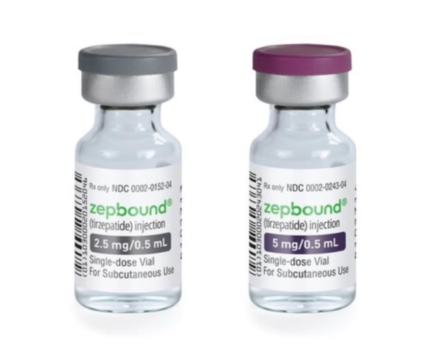 two vials of the medication Zepbound