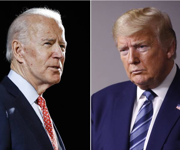 photos and biden and trump