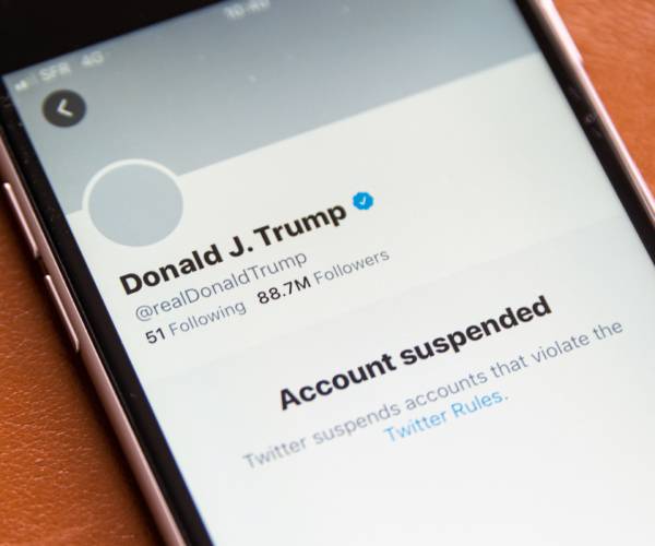 trumps banned twitter account