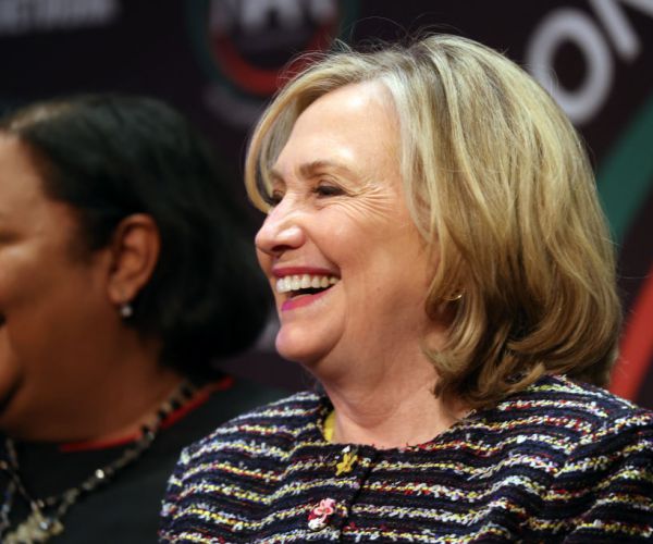 Hillary Clinton smiles