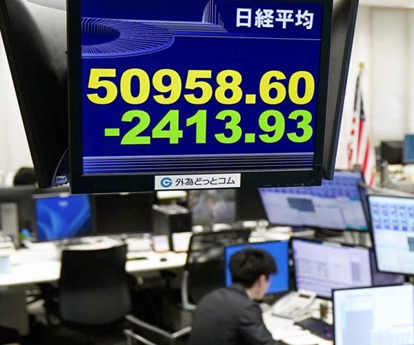 Nikkei Falls 4% as Inflation Fears Rock Asian Markets