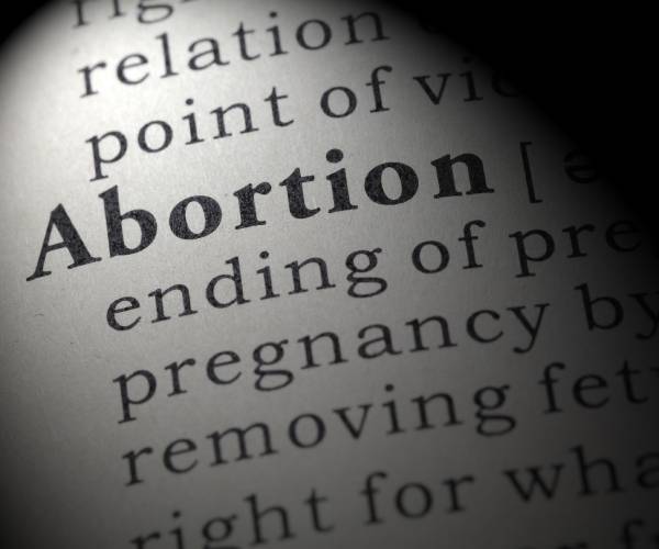 the word abortion in a dictionary