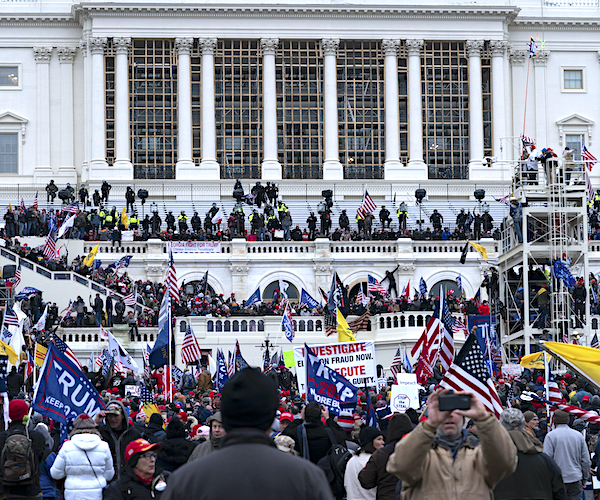 protesters outside the capitol on jan. 6, 2021