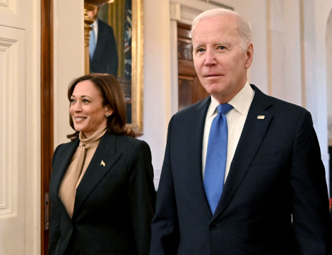 joe biden and kamala harris walking together