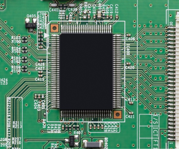 chip, semiconductor and circuit on green board