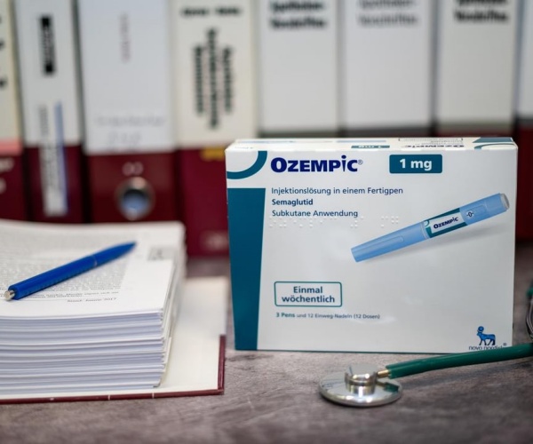 box of GLP-1 drug Ozempic, cartridge