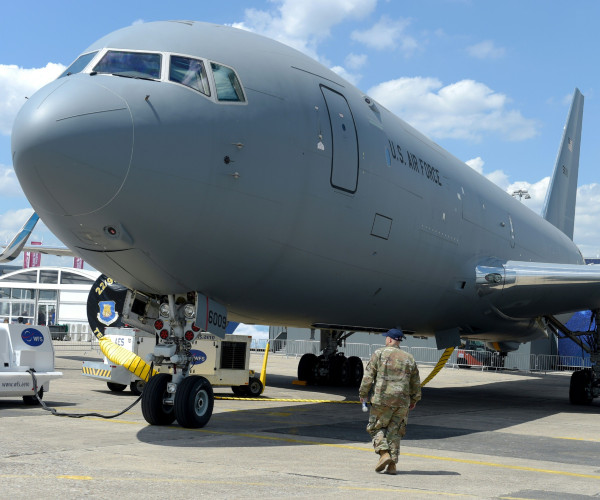 us boeing kc tanker new as presented a few years ago in paris france  