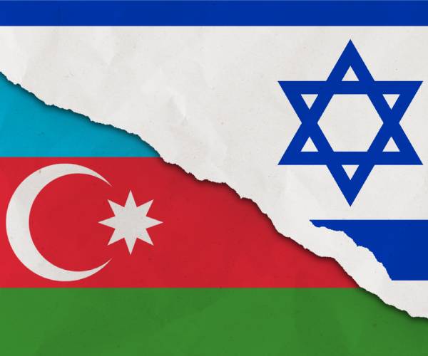 israel, azerbaijan flags