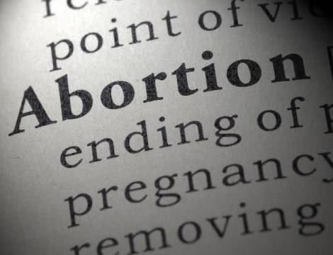 the word abortion in a dictionary