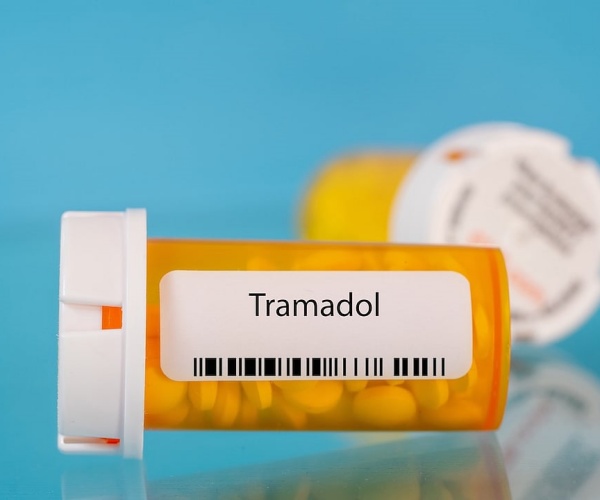 prescription bottle with Tramadol on label