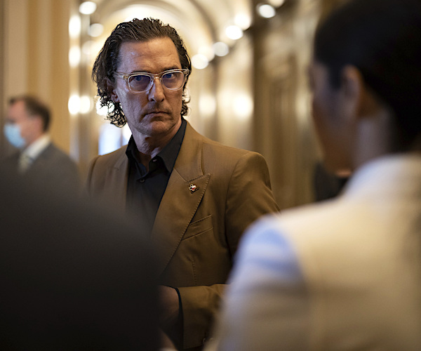 Actor Matthew McConaughey is seen at the U.S. Capitol on Monday