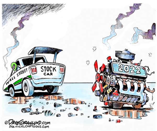 Wall St. Stock Drop by Dave Granlund