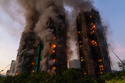 Fire Rages through Bamboo Scaffolding at Hong Kong High-rise Residential Complex, Killing 4
