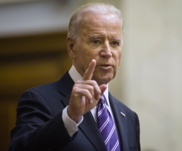 Biden pointing finger, talking