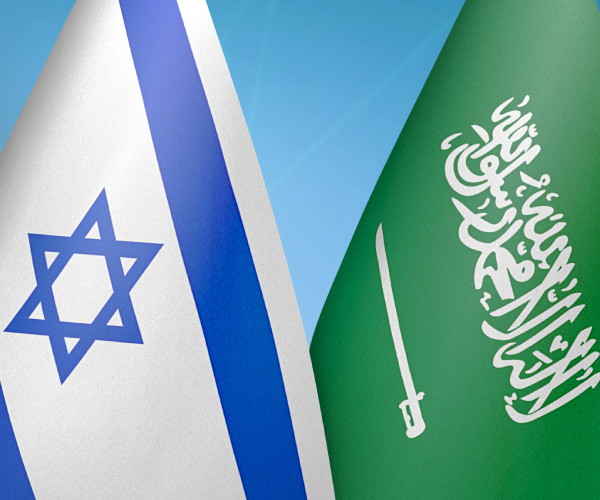 israeli and saudi flags