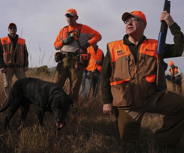 Walz Takes On Minnesota's Pheasant Hunting but Bags No Birds