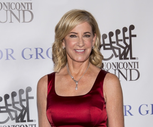 photo of Chris Evert, tennis star, dressed up at event