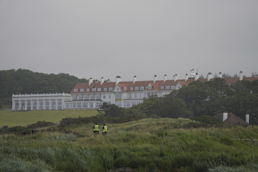 Seeing Yellow: Massive Police Presence Highly Visible Ahead of Trump's Visit to Scotland