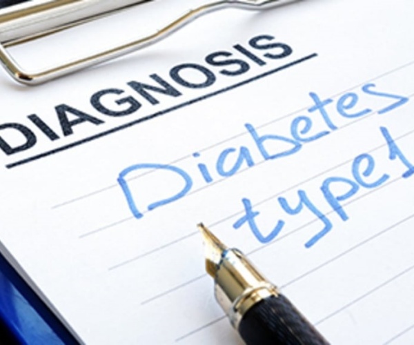 diagnosis pad says 'Type 1 Diabetes'