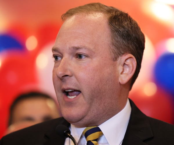 lee zeldin speaks during his election night party