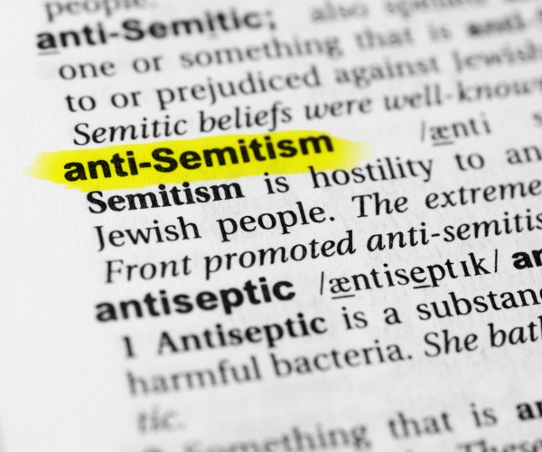 highlighted english word anti semitism and its definition in the dictionary